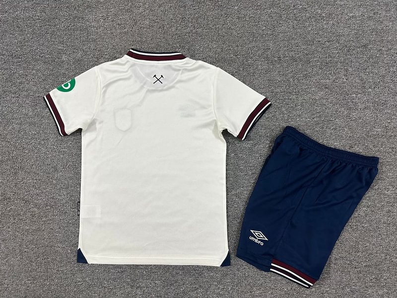 2025/26 West Ham United Away Football Shirt Kids Kits