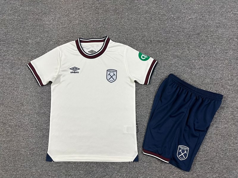 2025/26 West Ham United Away Football Shirt Kids Kits
