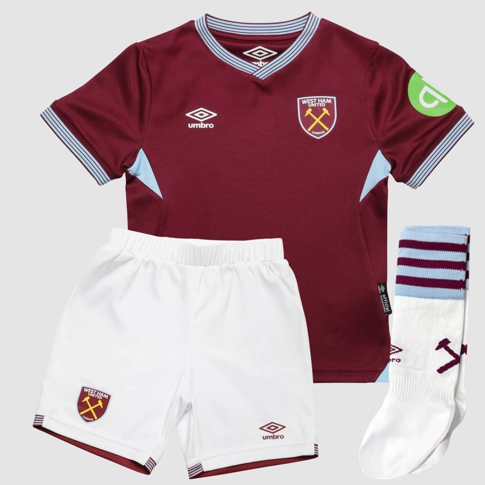 2025/26 West Ham United Home Football Shirt Kids Kits