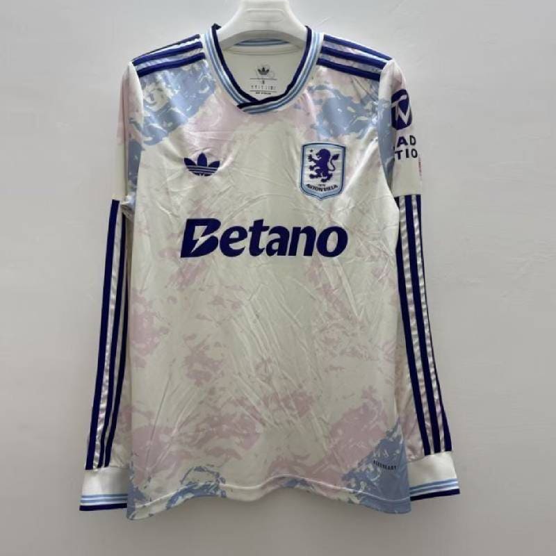 2025/26 Aston Villa Long Sleeves Jersey Third Away Custom Football Shirt