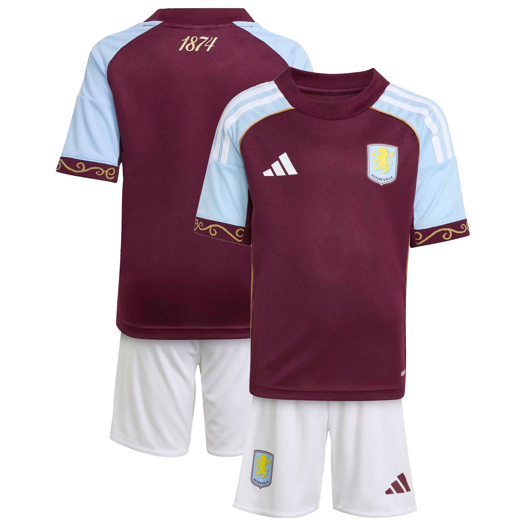 2025/26 Aston Villa Home Football Shirt Kids Kits