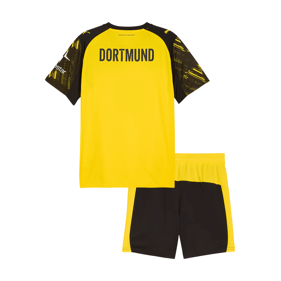 2025/26 Borussia Dortmund Kids Home Full Soccer Kits Football Shirt