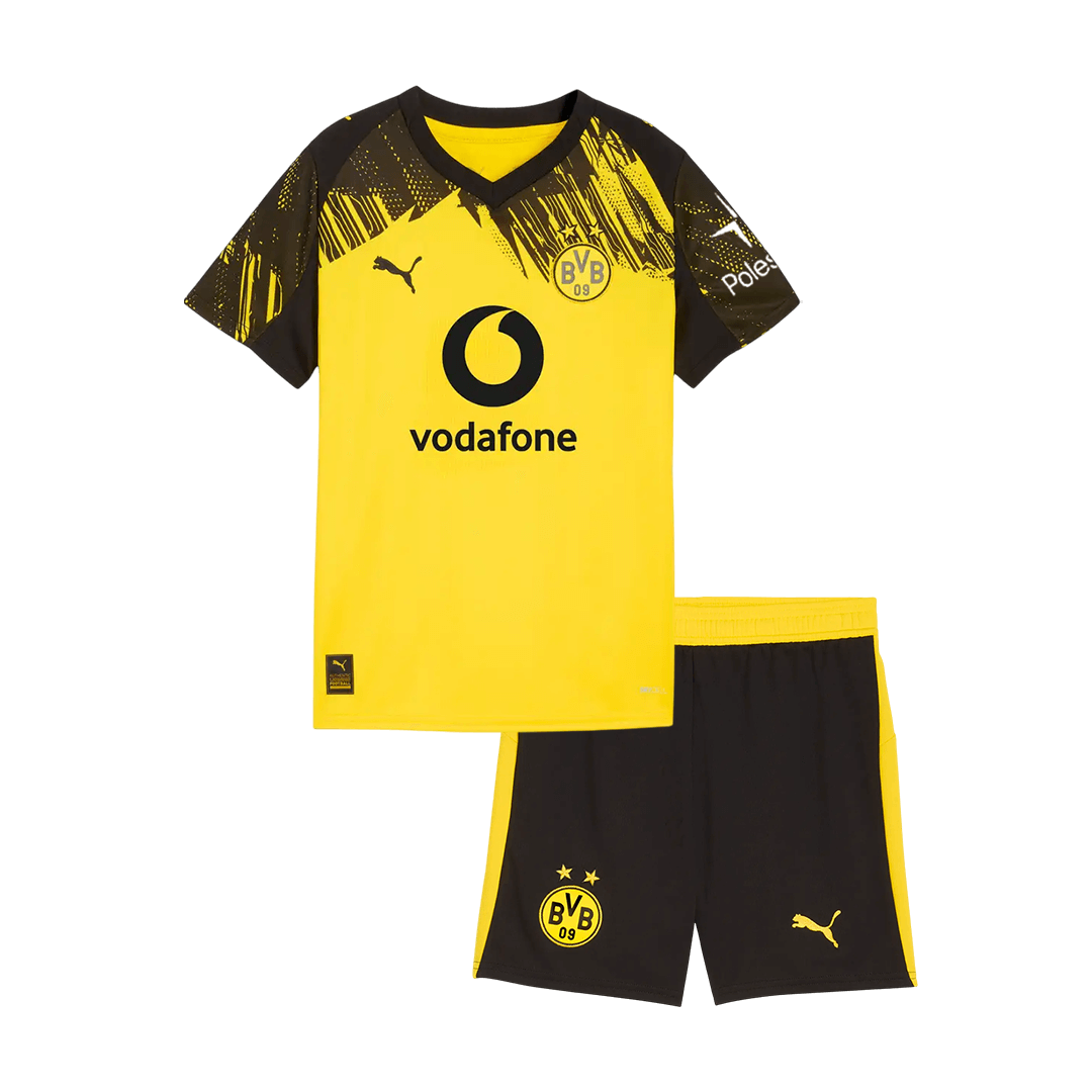 2025/26 Borussia Dortmund Kids Home Full Soccer Kits Football Shirt