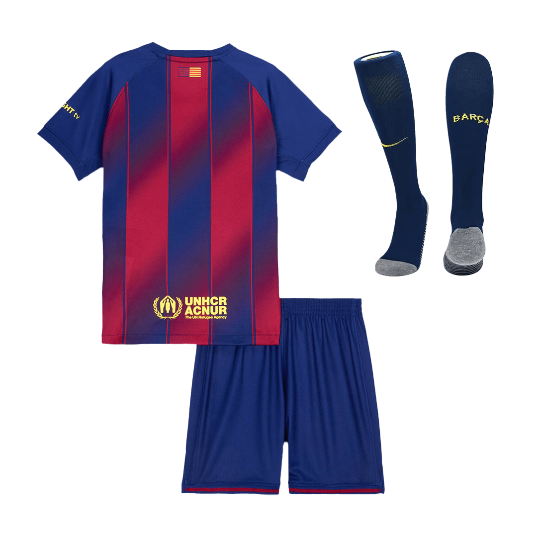 2025/26 Barcelona Kids & Adults Home Full Soccer Kits Football Shirt