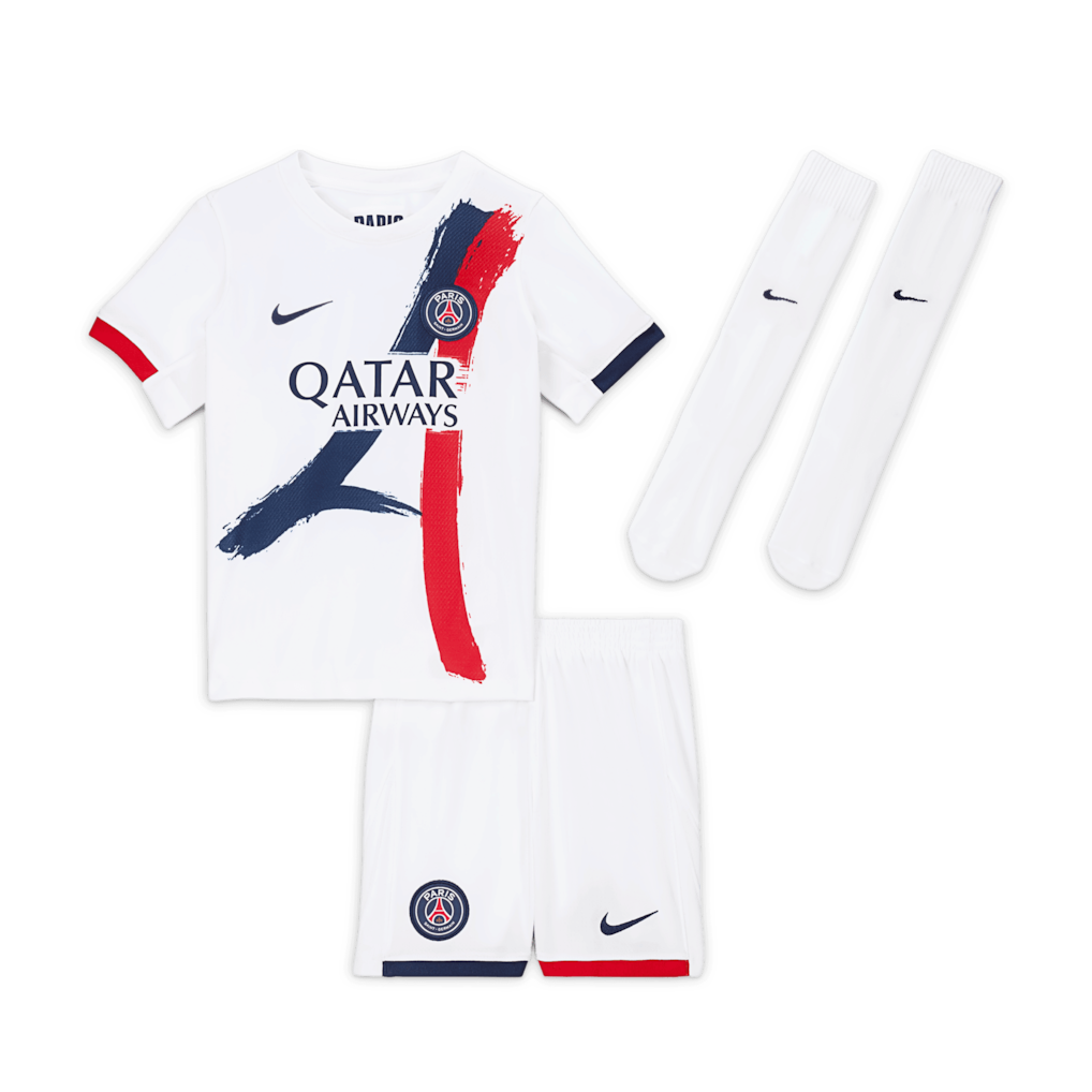 2025/26 PSG Kids Away Full Soccer Kits Football Shirt