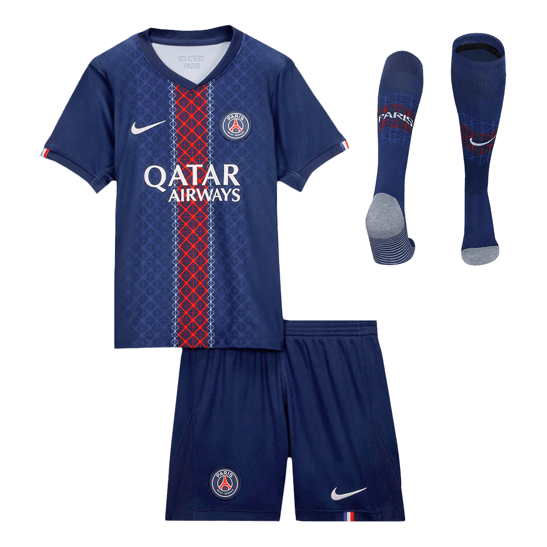 2025/26 PSG Kids Home Full Soccer Kits Football Shirt