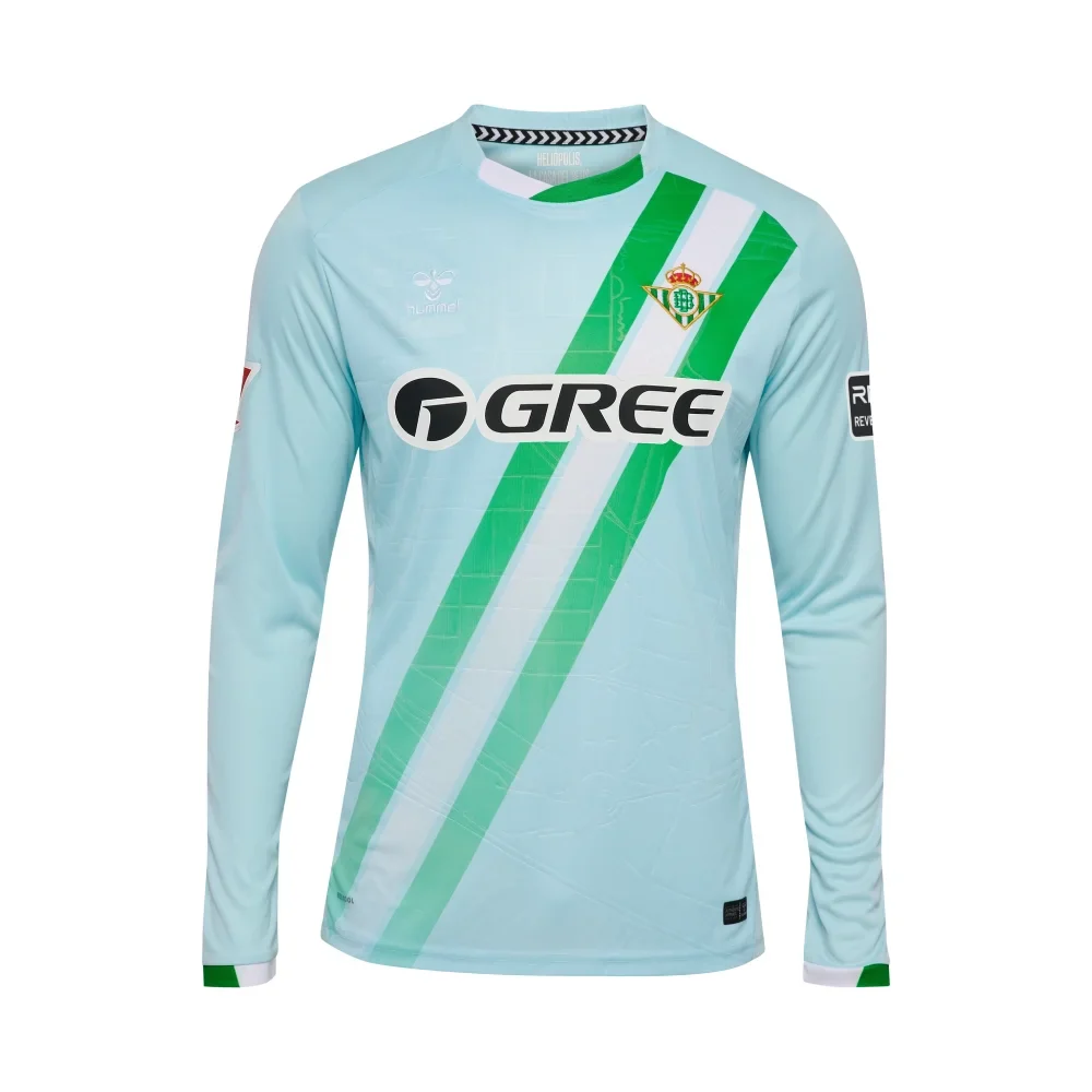 2025/26 Real Betis Long Sleeves Jersey Away Custom Football Shirt