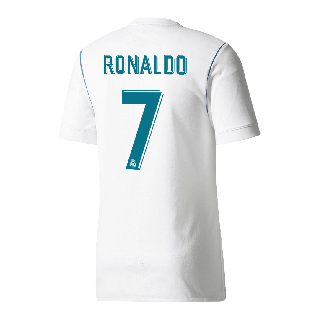 RONALDO #7 Real Madrid Retro Jersey Home Soccer Shirt 2017/18