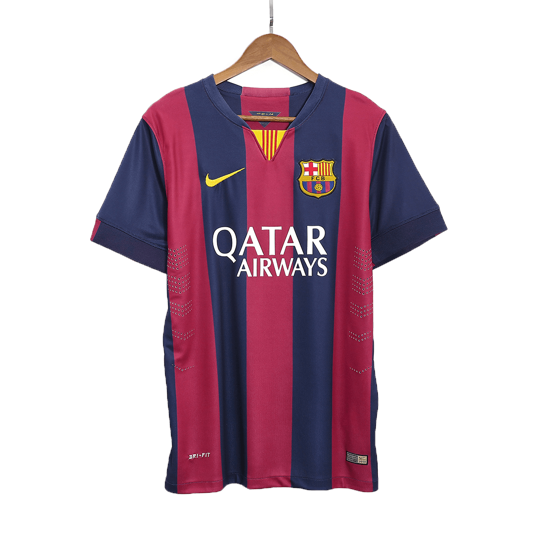 NEYMAR JR #11 Barcelona Retro Jersey Home Soccer Shirt 2014/15