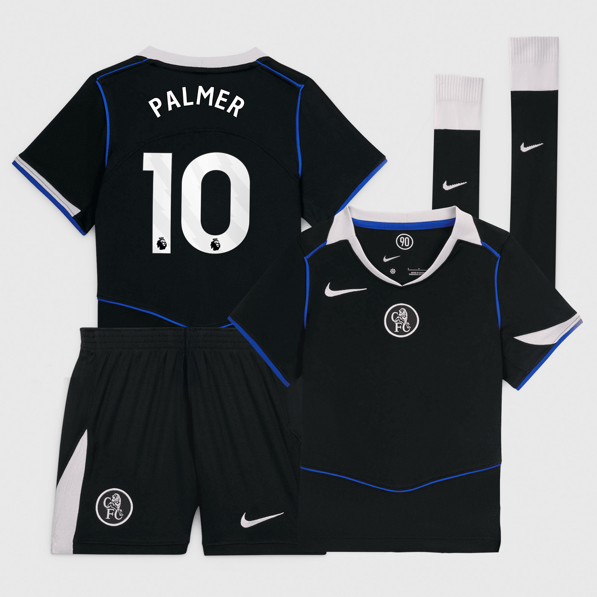 PALMER #10 2025/26 Chelsea Third Away Kids Kits Full Soccer Football Shirt