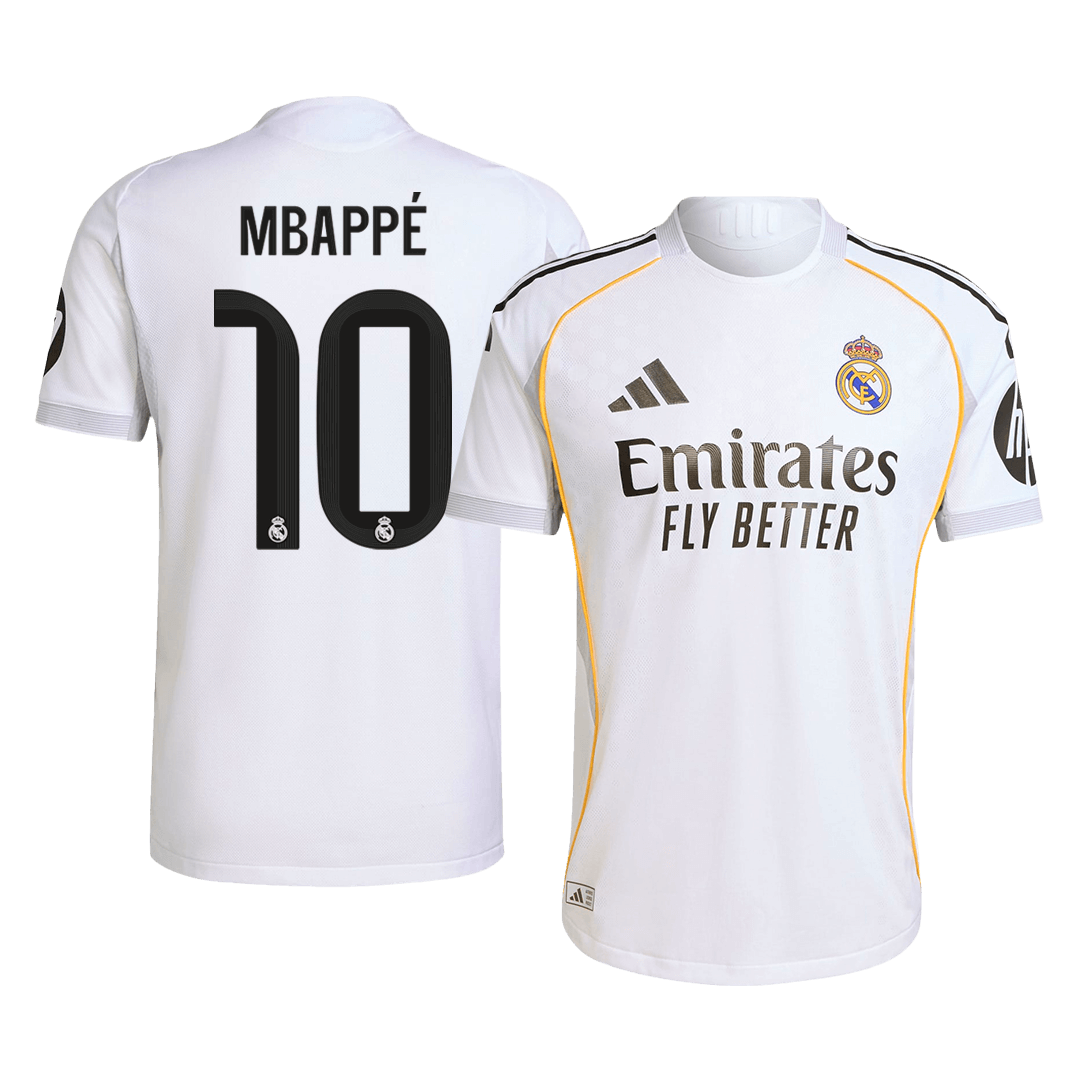MBAPPÉ #10 2025/26 Real Madrid Soccer Jersey Home Custom Football Shirt Fan Version