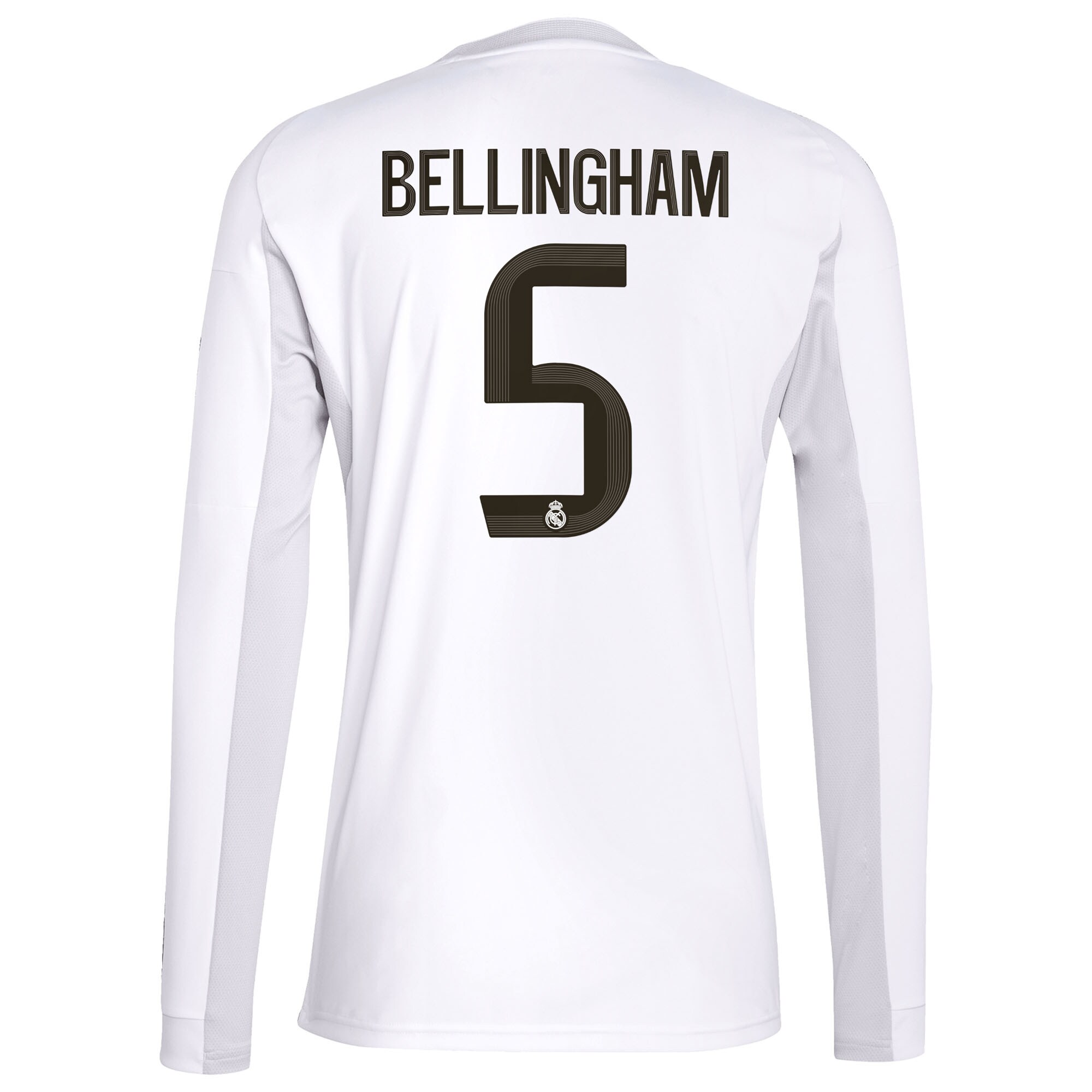 Bellingham #5 2025/26 Real Madrid Long Sleeves Soccer Jersey Home Custom Football Shirt