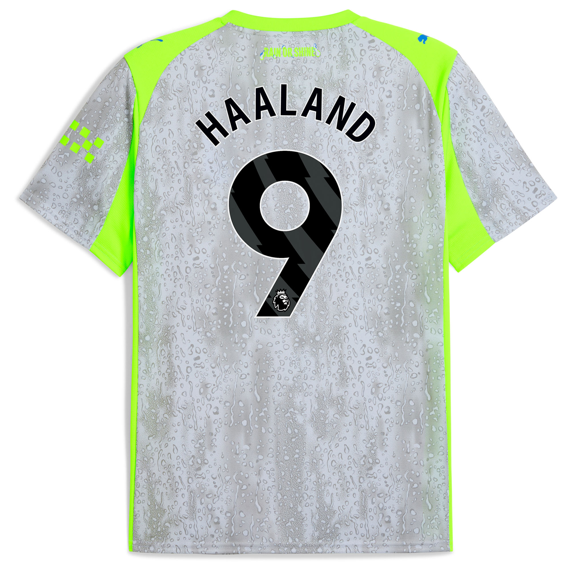 Erling Haaland #9 2025/26 Manchester City Soccer Jersey Third Away Custom Football Shirt Fan Version