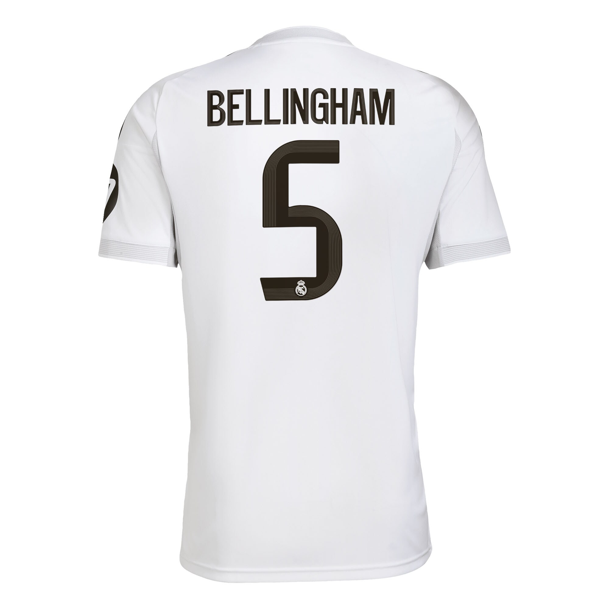 Bellingham #5 2025/26 Real Madrid Soccer Jersey Home Custom Football Shirt Fan Version