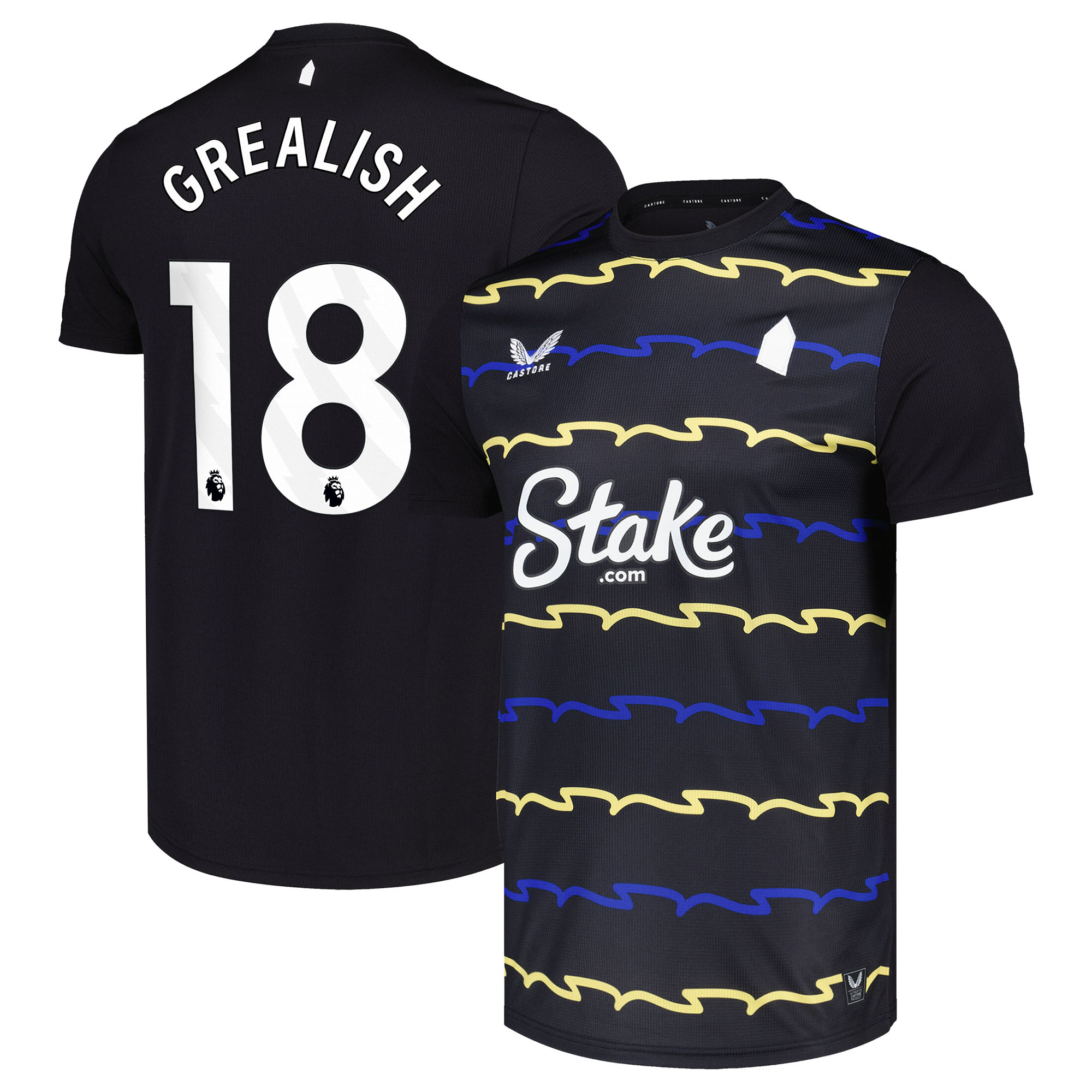 GREALISH #18 2025/26 Everton Soccer Jersey Third Away Custom Football Shirt Fan Version