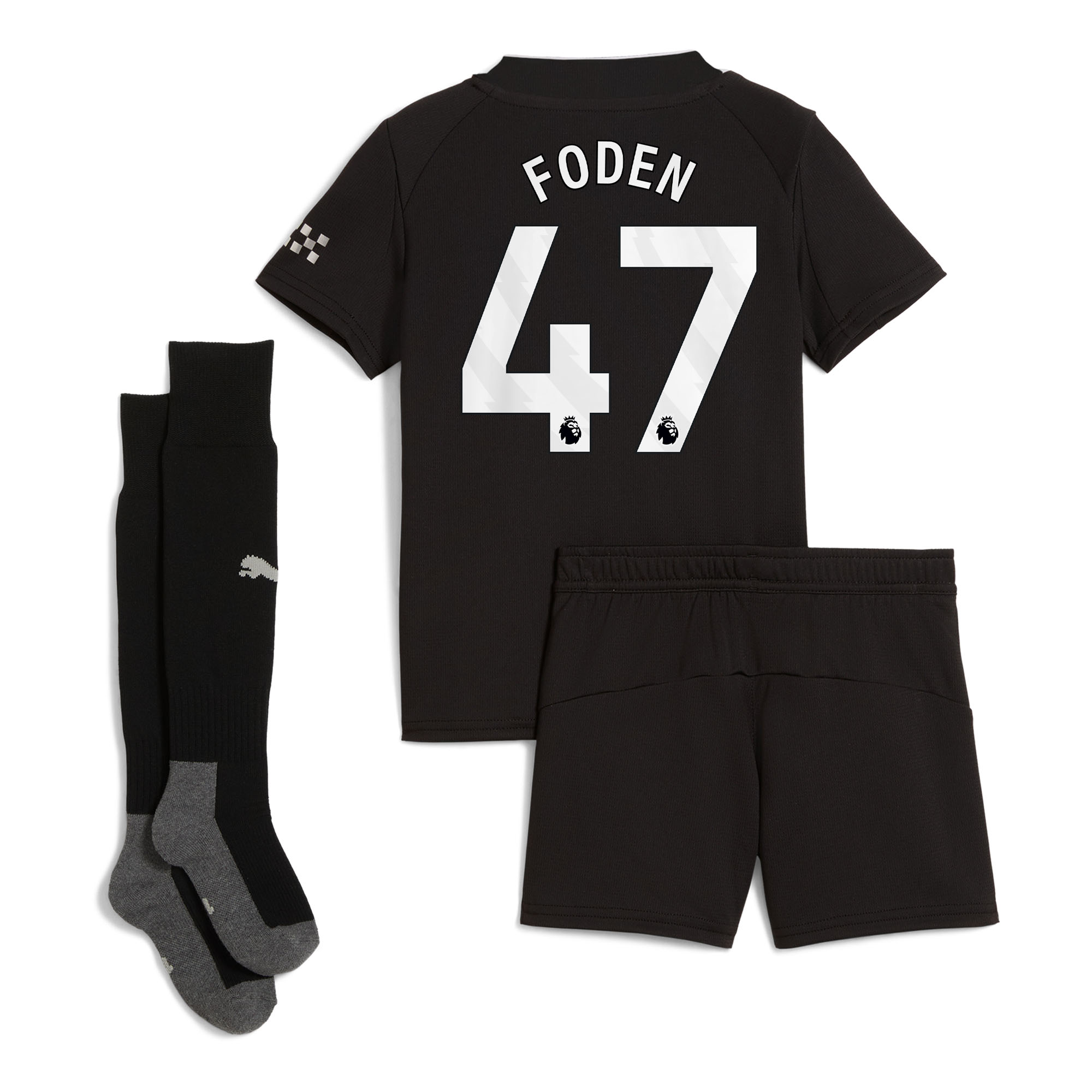 FODEN #47 2025/26 Manchester City Away Kids Kits Full Soccer Football Shirt
