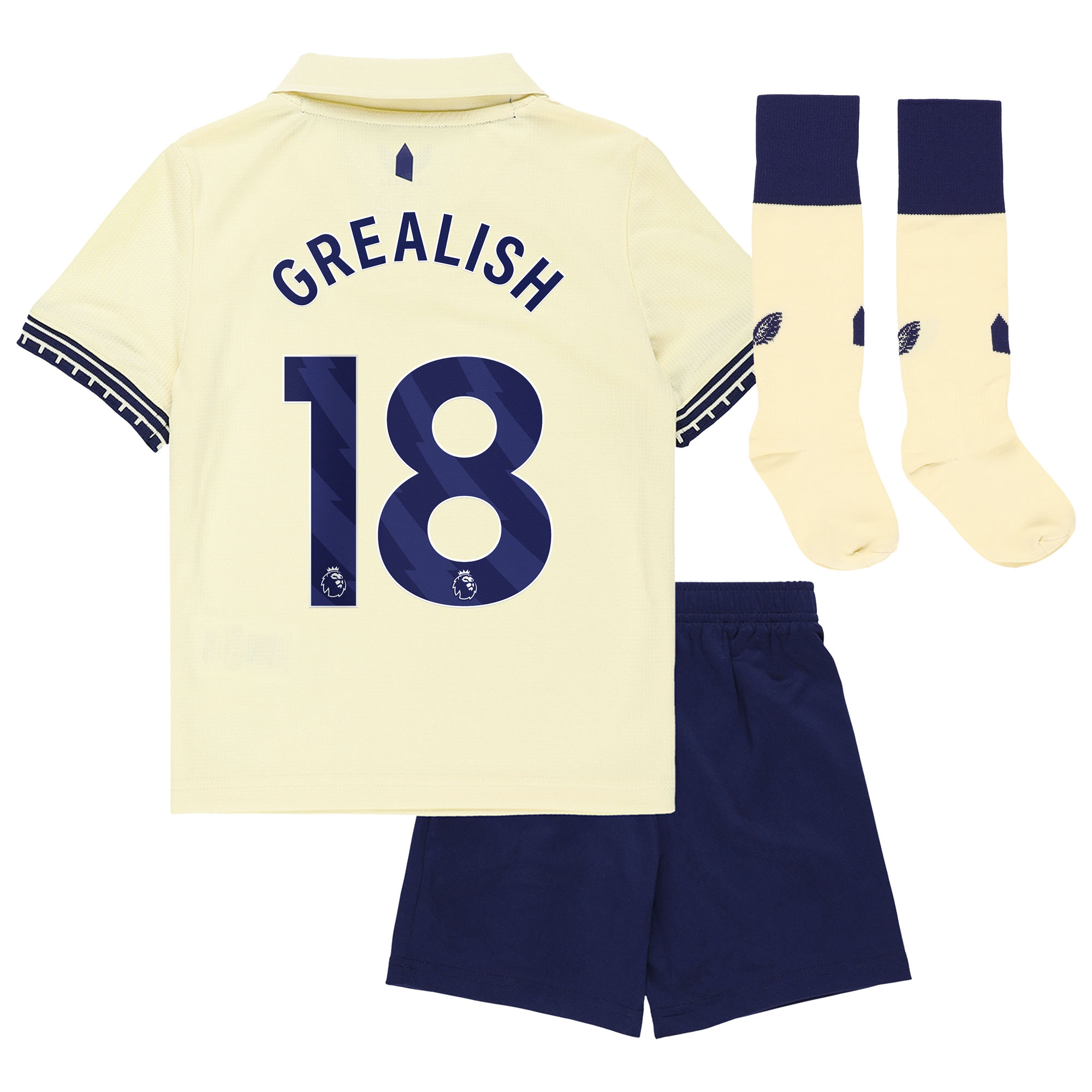 GREALISH #18 2025/26 Everton Away Kids Kits Full Soccer Football Shirt