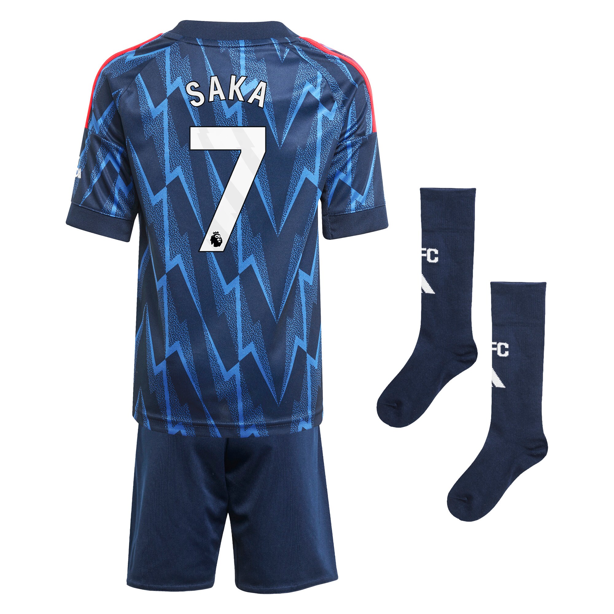 SAKA #7 2025/26 Arsenal Away Kids Kits Full Soccer Football Shirt