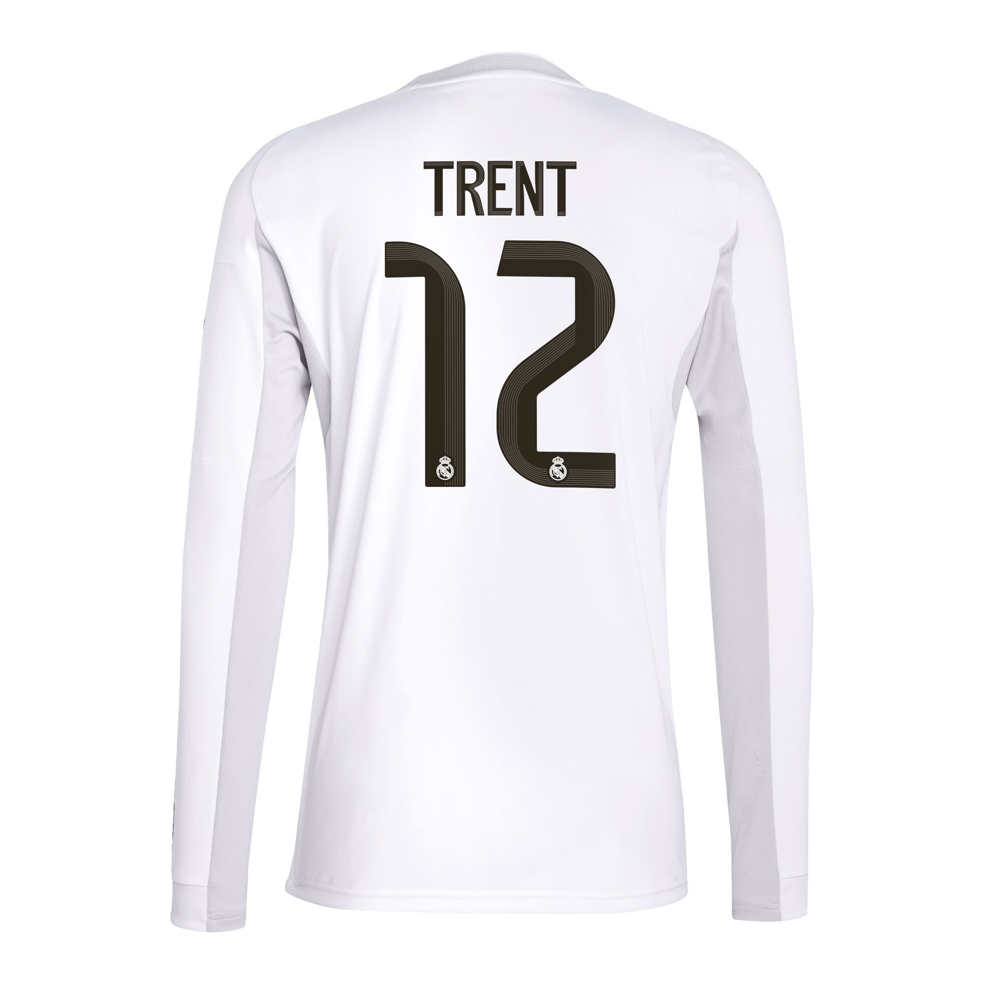 TRENT #12 2025/26 Real Madrid Long Sleeves Soccer Jersey Home Custom Football Shirt