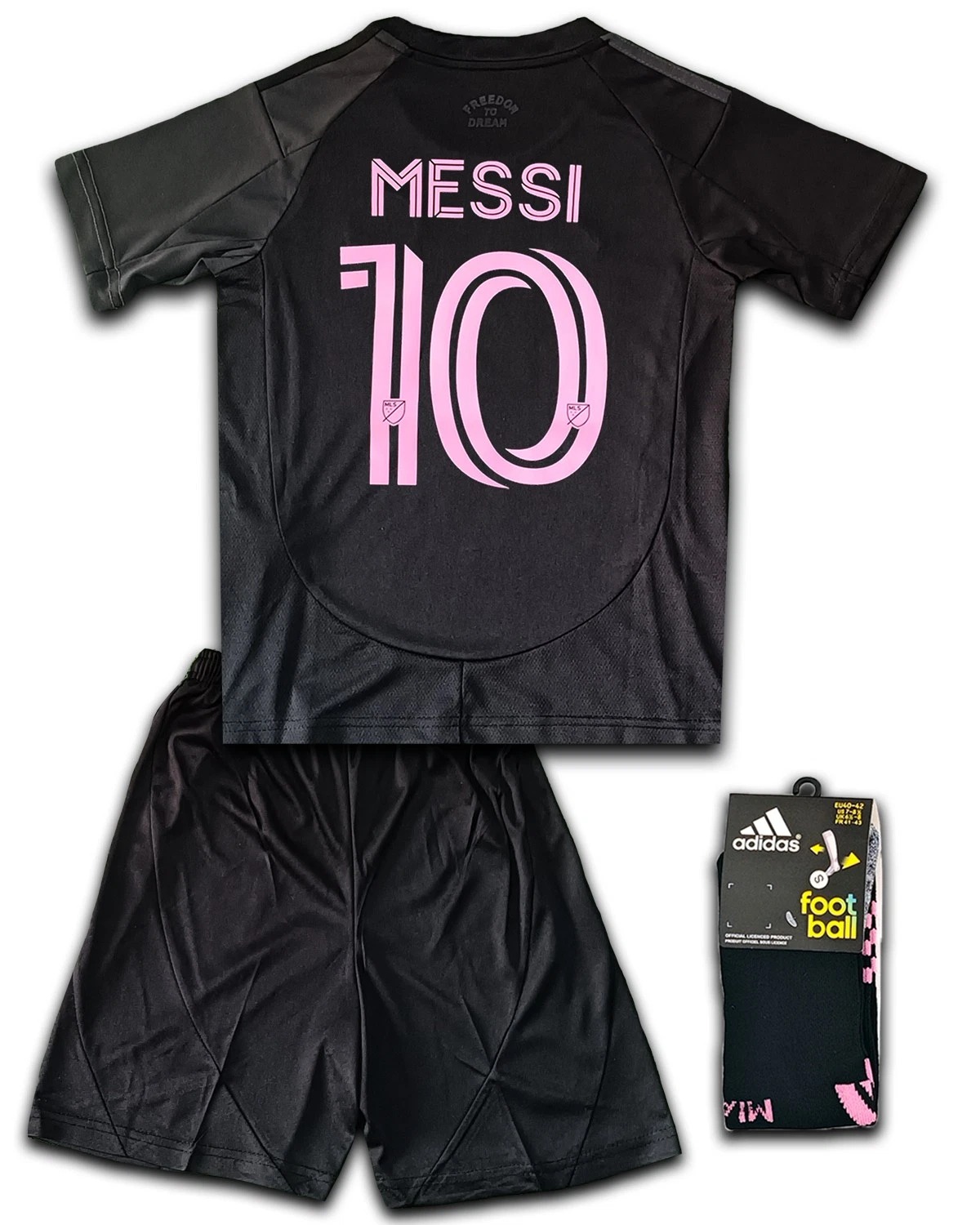 MESSI #10 Inter Miami CF Away Kids Kits Full Soccer Football Shirt