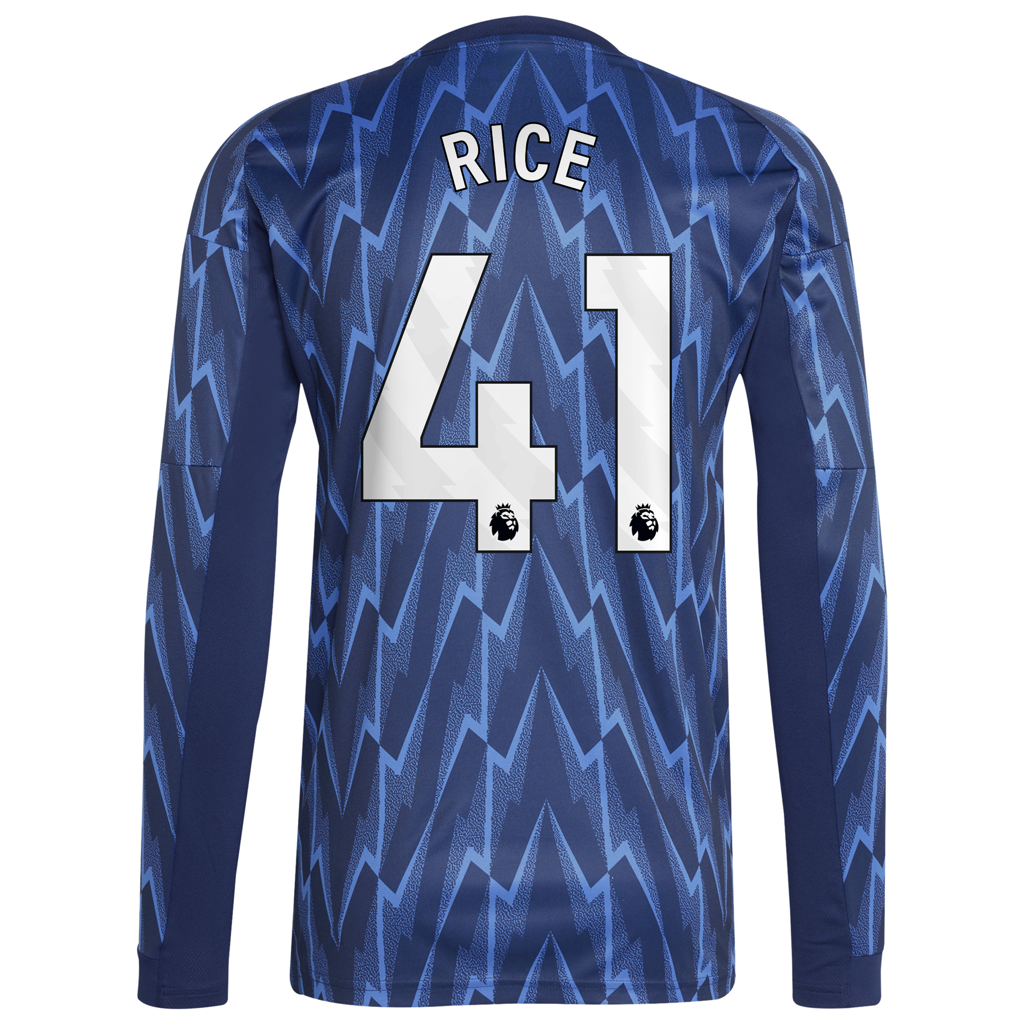 RICE #41 2025/26 Arsenal Long Sleeves Soccer Jersey Away Custom Football Shirt
