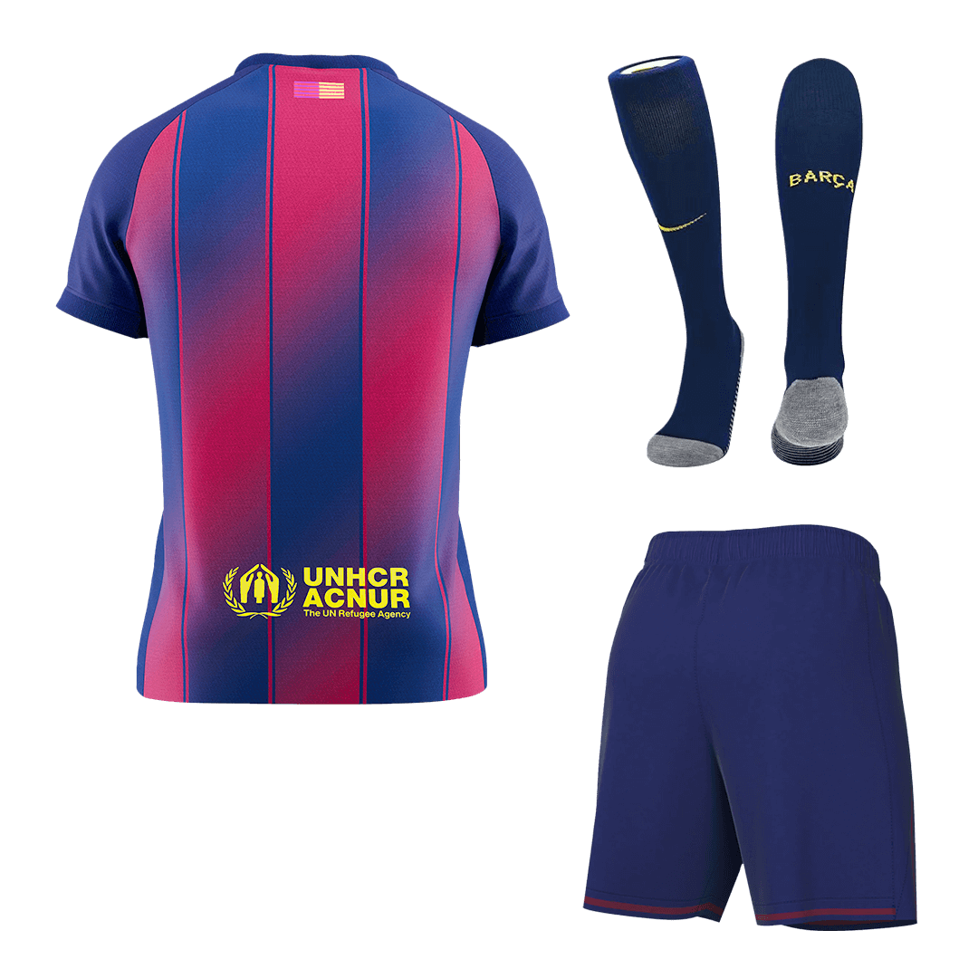 2025/26 Barcelona Kids & Adults Home Full Soccer Kits Football Shirt