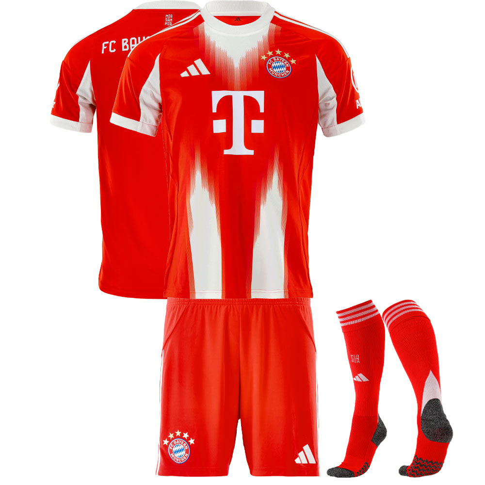 2025/26 Bayern Munich Kids & Adults Home Full Soccer Kits Football Shirt
