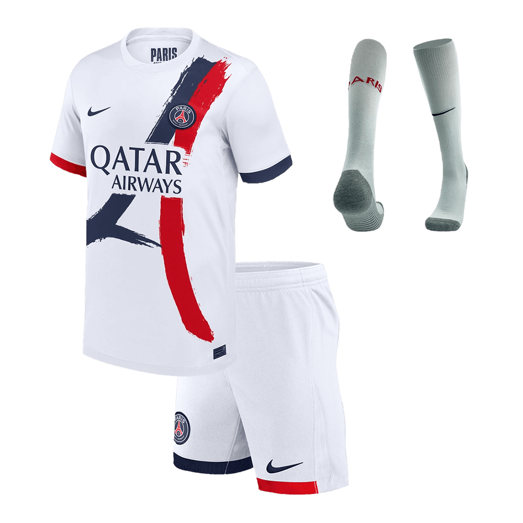 2024/25 PSG Kids / Men Away Full Soccer Kits Football Shirt