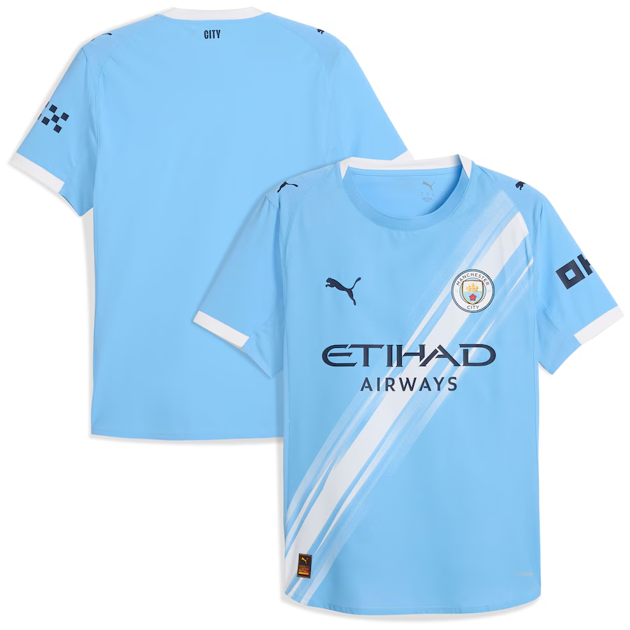 25/26 Manchester City Home Football Shirt Player version
