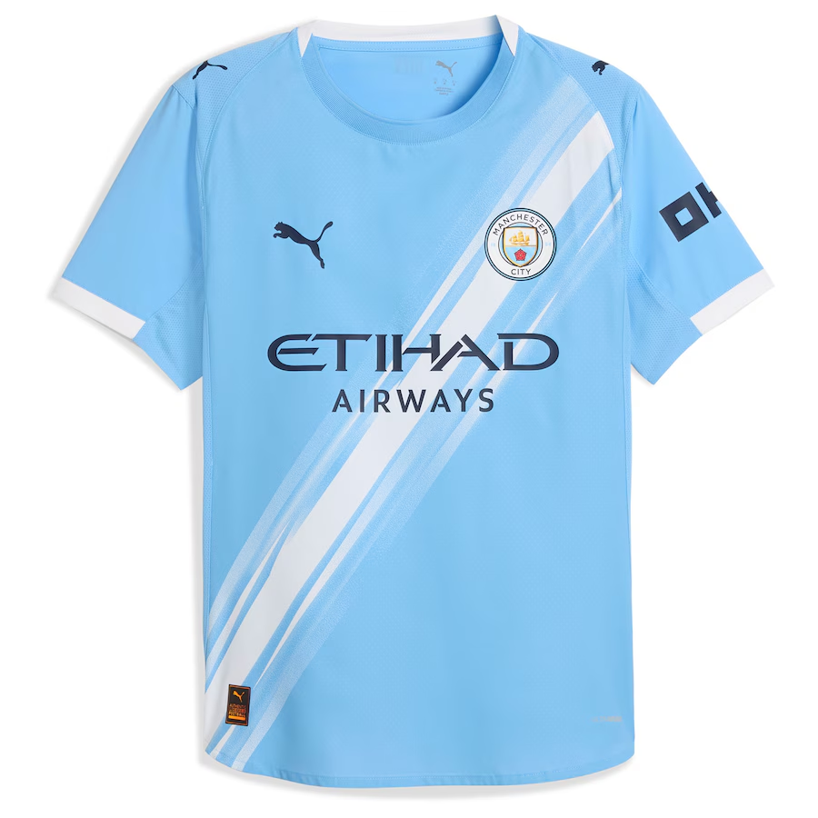 25/26 Manchester City Home Football Shirt Player version