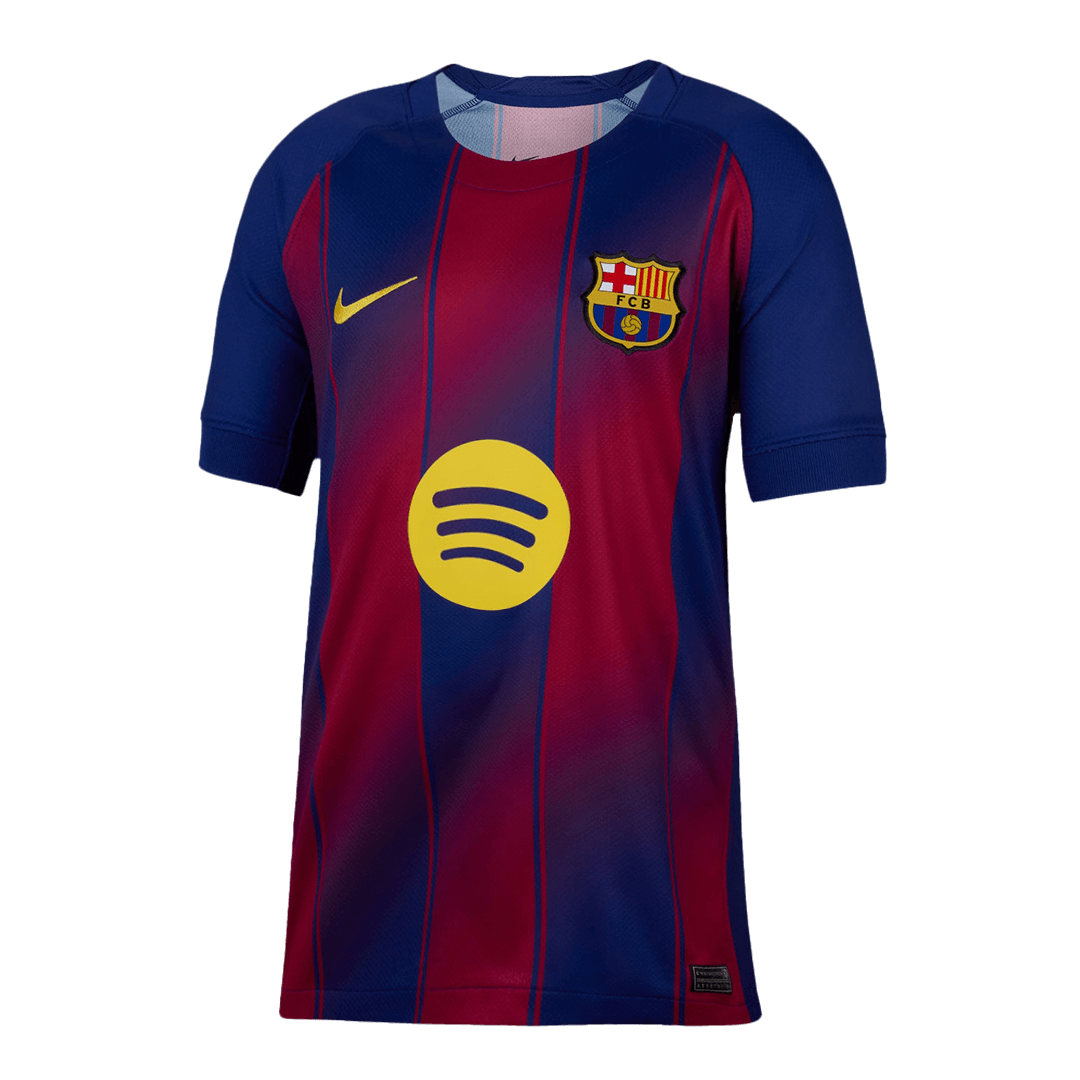 2025/26 Barcelona Soccer Jersey Home Custom Football Shirt Fan Version