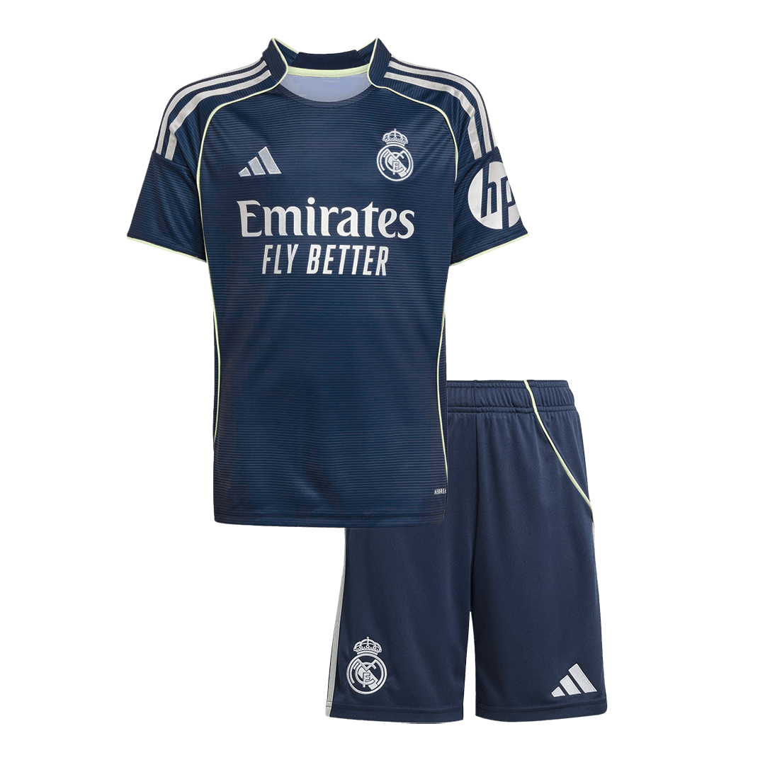2025/26 Real Madrid Kids Away Full Soccer Kits Football Shirt