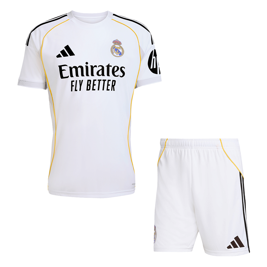 2025/26 Real Madrid Kids Home Full Soccer Kits Football Shirt