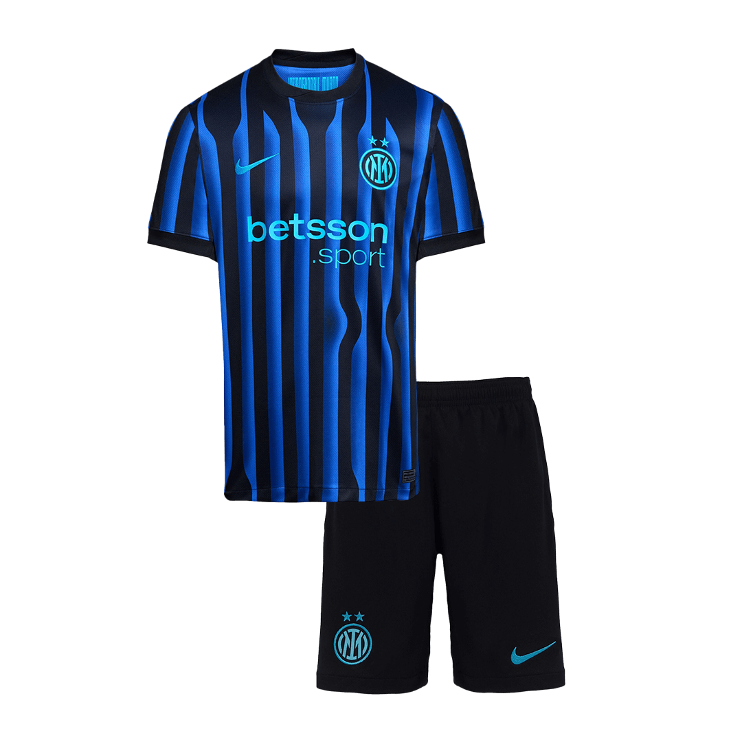2025/26 Inter Milan Kids Home Full Soccer Kits Football Shirt