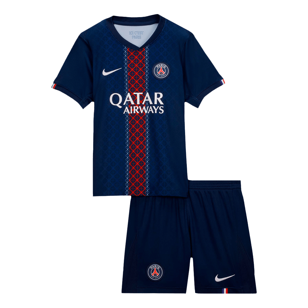 2025/26 PSG Kids Home Full Soccer Kits Football Shirt