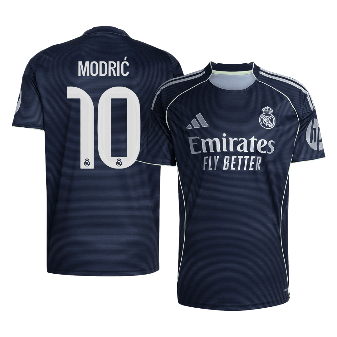 MODRIĆ #10 2025/26 Real Madrid Soccer Jersey Away Custom Football Shirt Fan Version