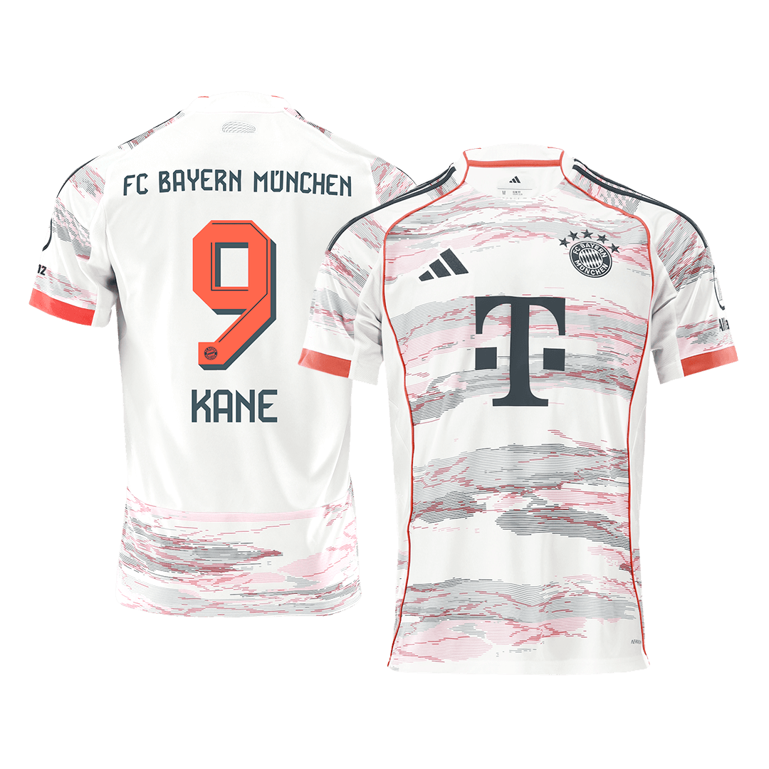 KANE #9 2025/26 Bayern Munich Soccer Jersey Away Custom Football Shirt Fan Version