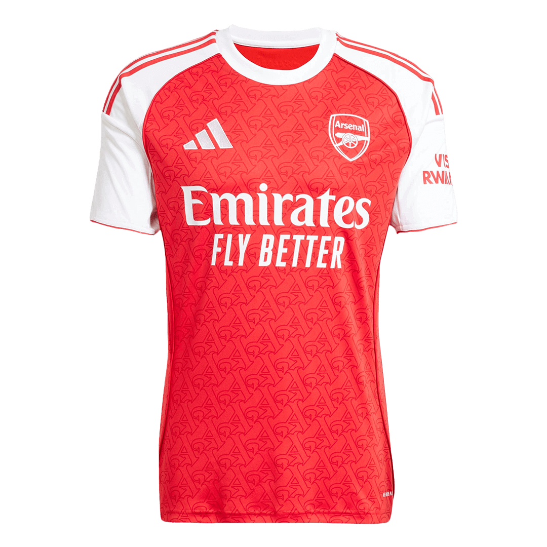 ØDEGAARD #8 2025/26 Arsenal Soccer Jersey Home Custom Football Shirt Fan Version