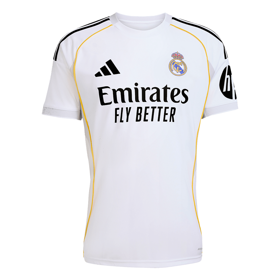 BELLINGHAM #5 2025/26 Real Madrid Soccer Jersey Home Custom Football Shirt Fan Version