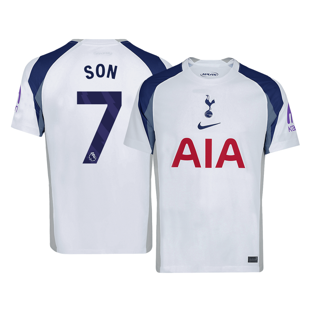 SON #7 2025/26 Tottenham Hotspur Soccer Jersey Home Custom Football Shirt Fan Version