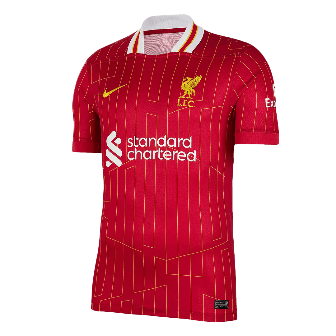2024/25 Liverpool CHAMPIONS Soccer Jersey Home Custom Football Shirt Fan Version