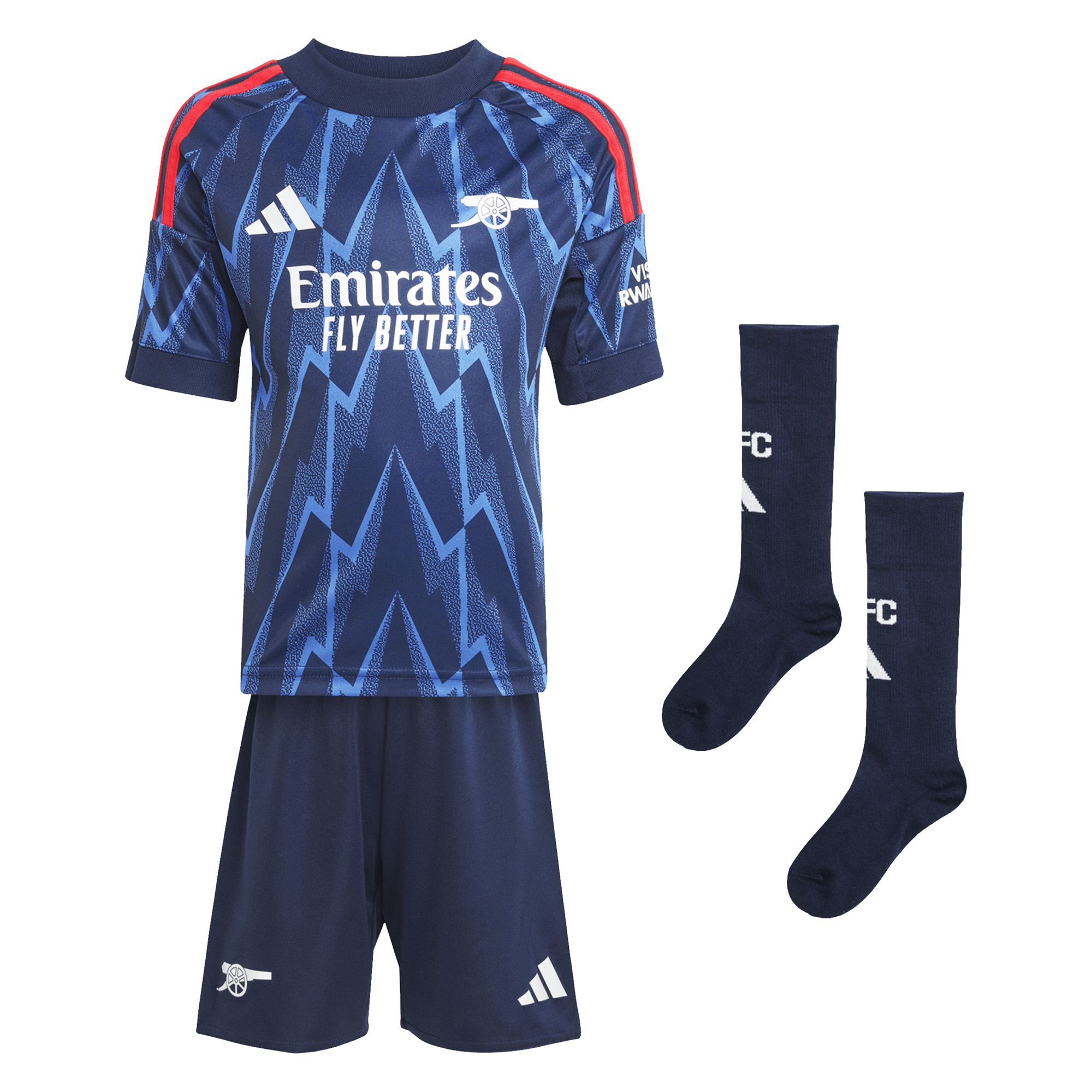 2025/26 Arsenal Kids Away Full Soccer Kits Football Shirt