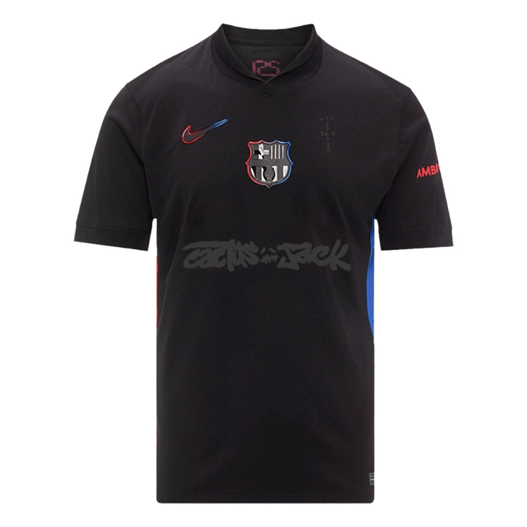 2024/25 Barcelona X Travis Scott Soccer Jersey Away Custom Football Shirt Fan Version
