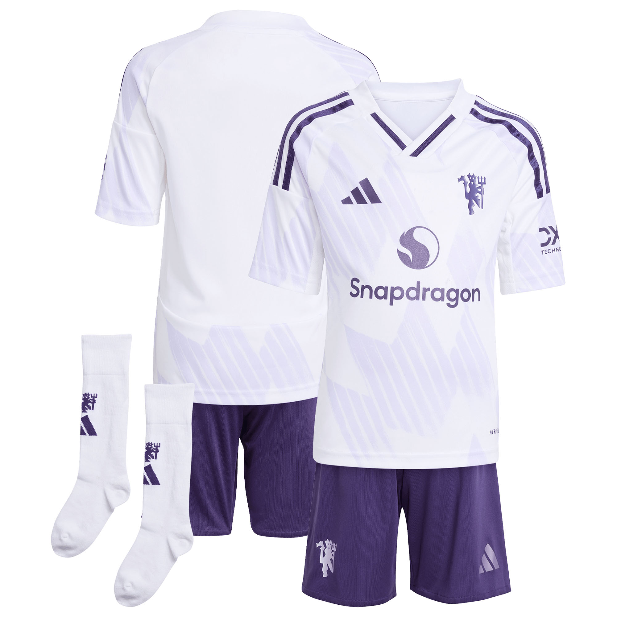 2025/26 Manchester United Kids Away Full Soccer Kits Football Shirt