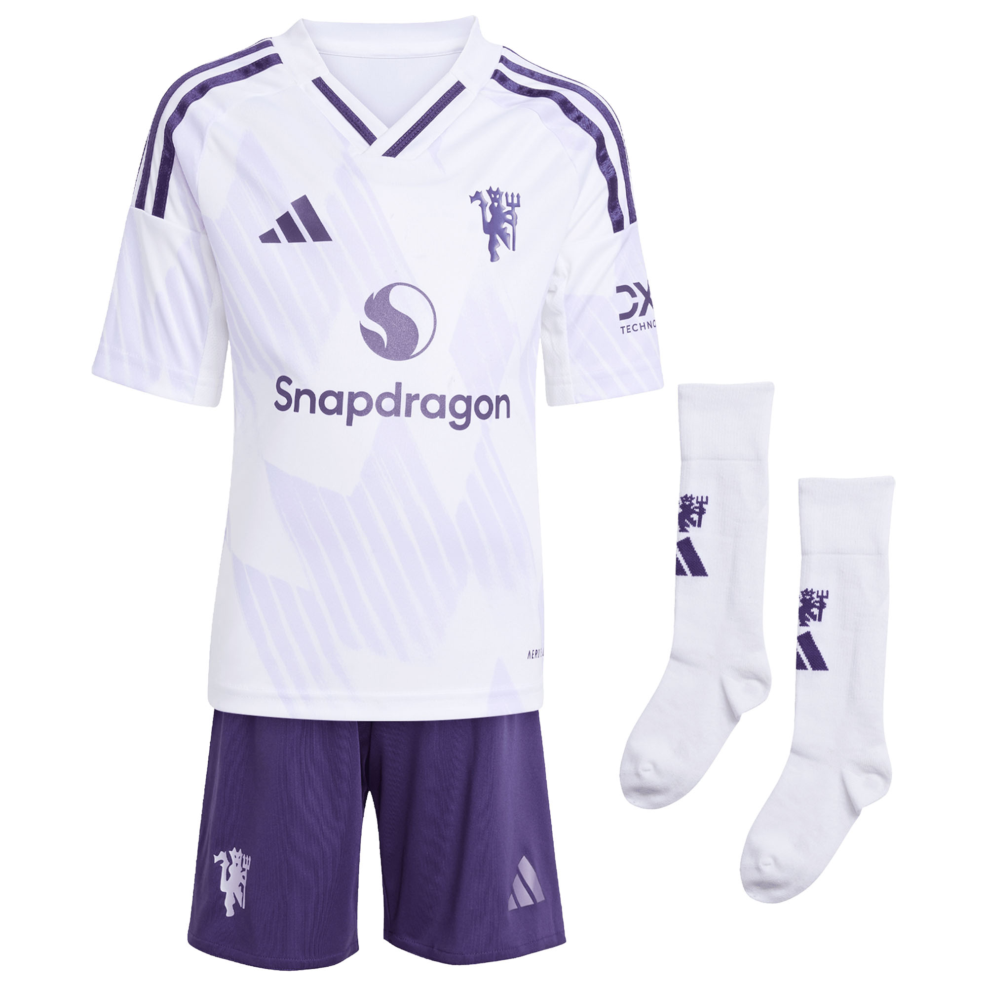 2025/26 Manchester United Kids Away Full Soccer Kits Football Shirt