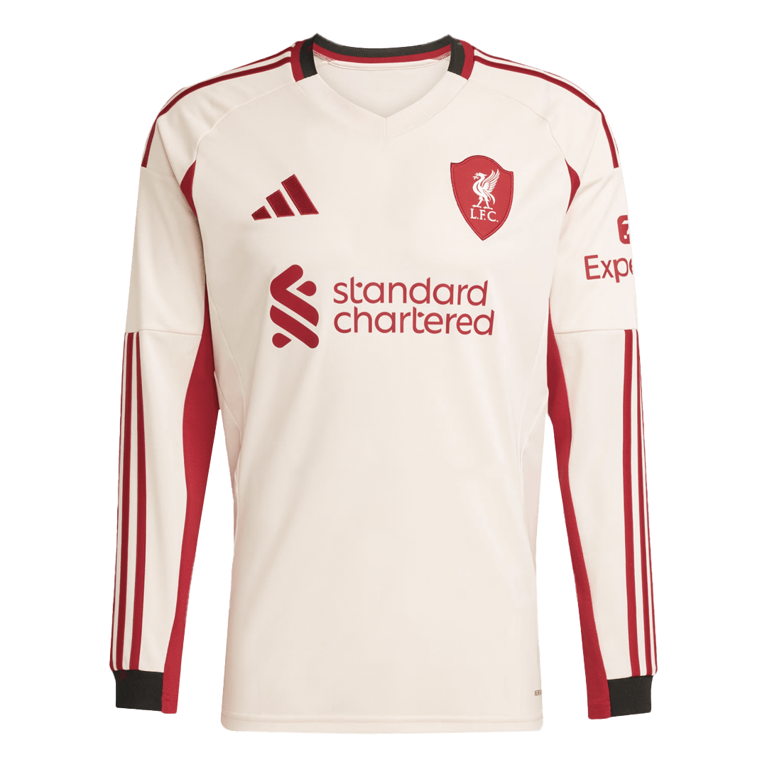 25/26 Liverpool Long Sleeve Jersey Away Football Shirt