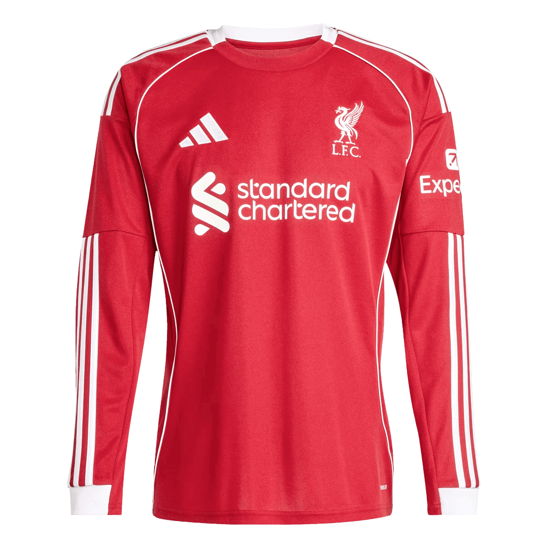 25/26 Liverpool Long Sleeve Jersey Home Football Shirt