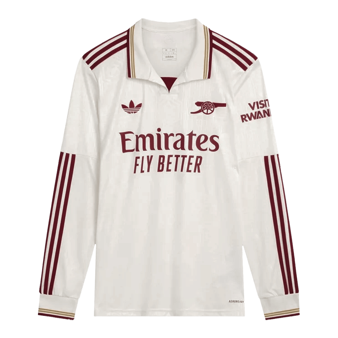 2025/26 Arsenal Long Sleeve Soccer Jersey Third Away Custom Football Shirt