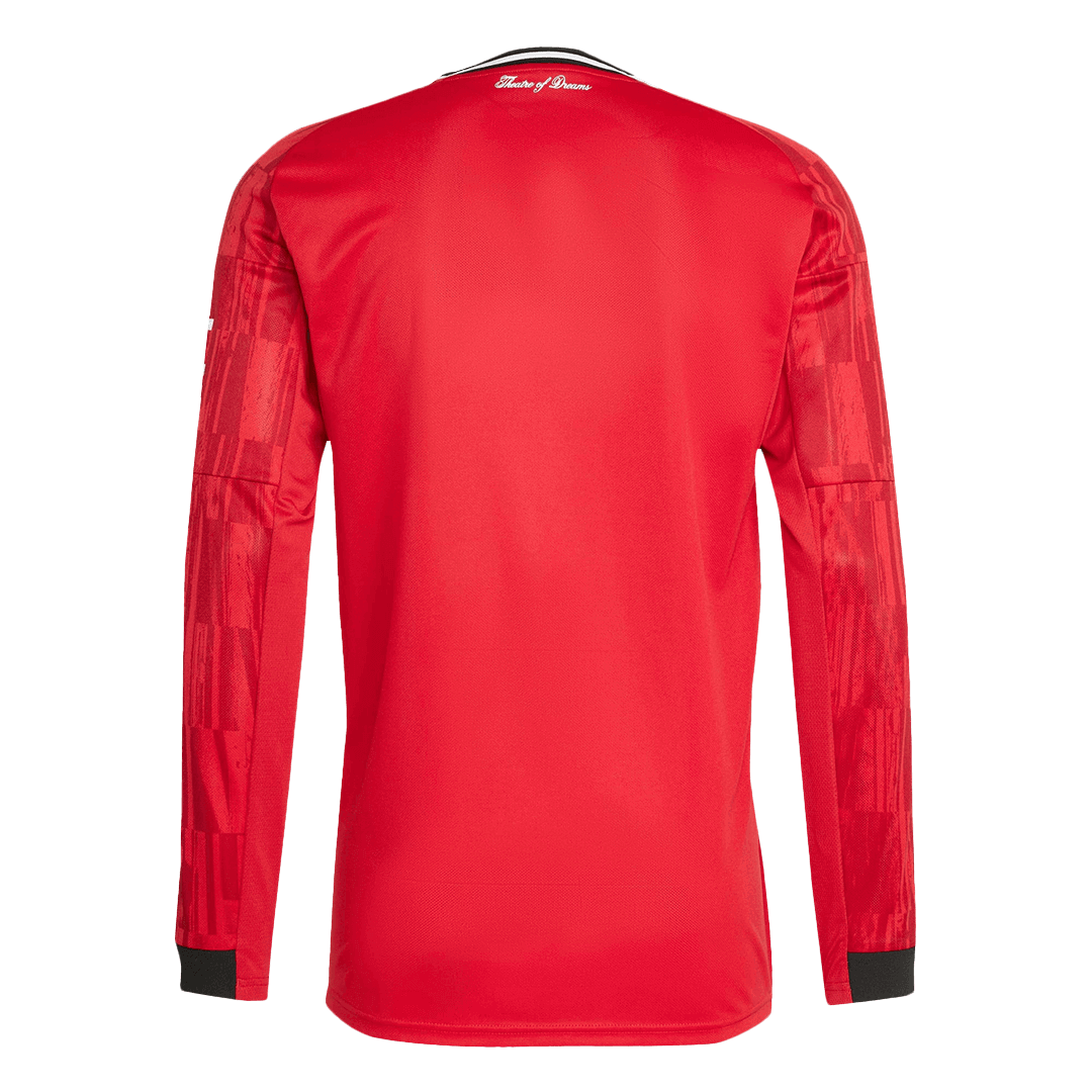 25/26 Manchester United Long Sleeves Jersey Home Football Shirt
