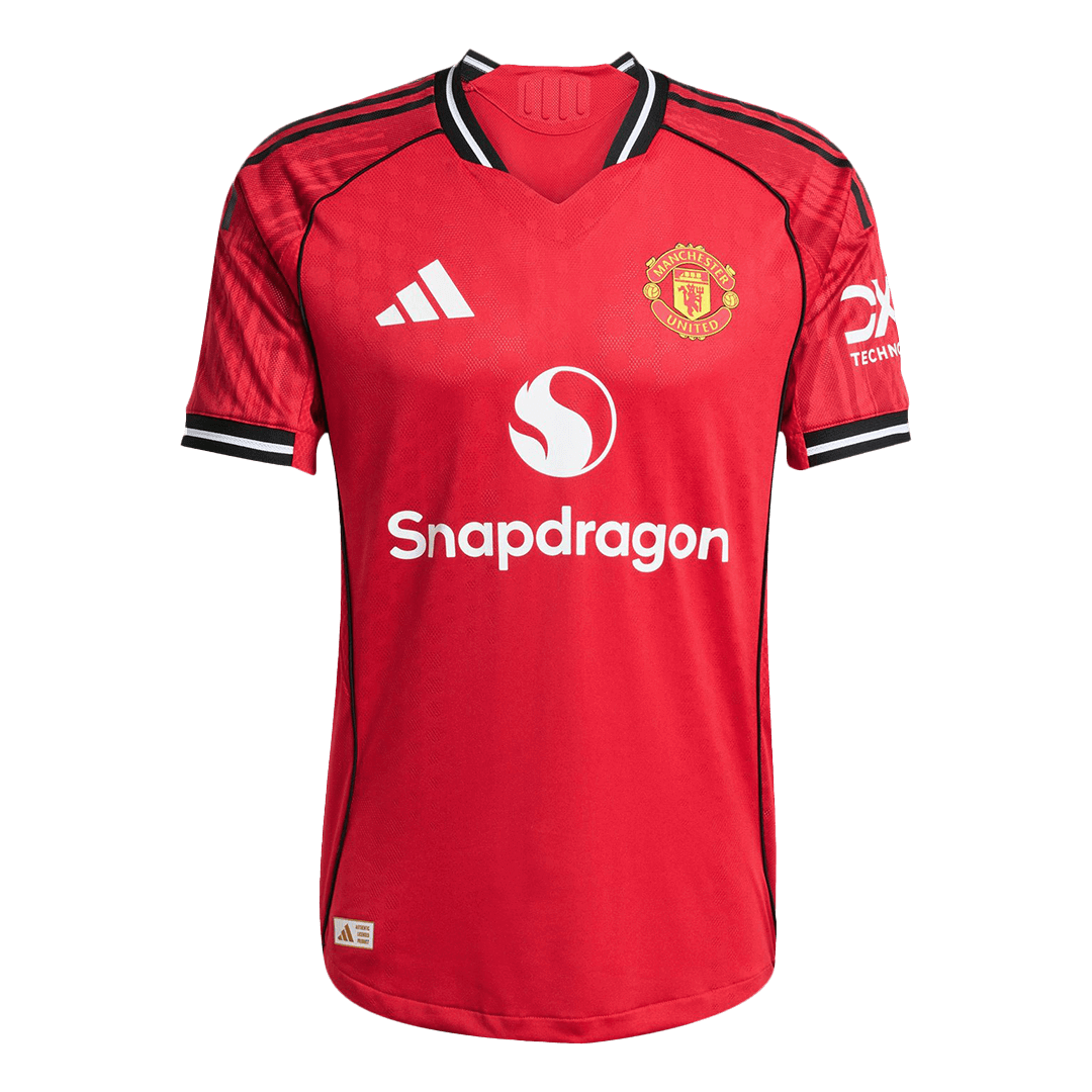 25/26 Manchester United Home Football Shirt Player version